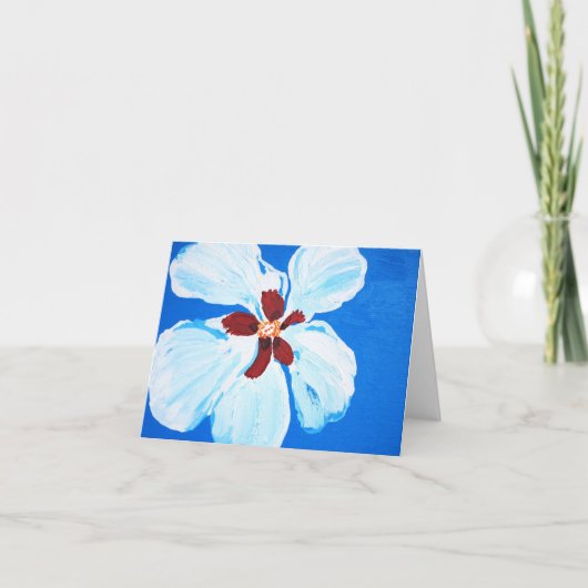 Hawaiian Hibiscus op Blue Note Kaart (Voorkant)