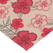Hawaiian Hibiscus Pattern Red Korte Tafelloper (Hoek)