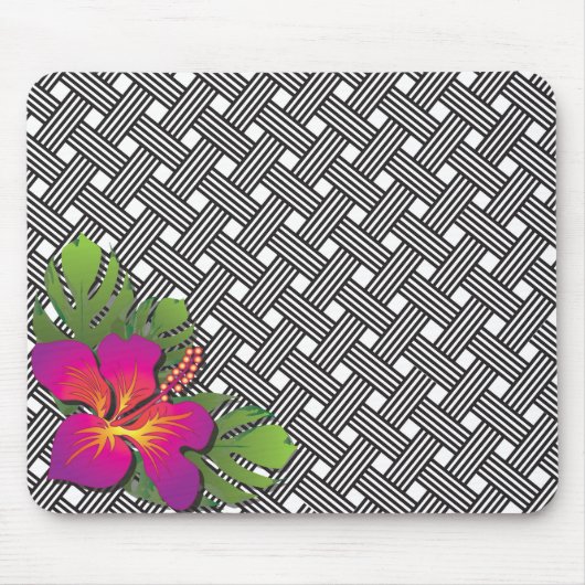 Hawaiian Hibiscus Print Muismat (Voorkant)