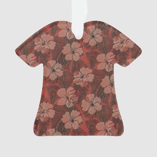  Hawaiian Hibiscus red Ornament (voorkant)