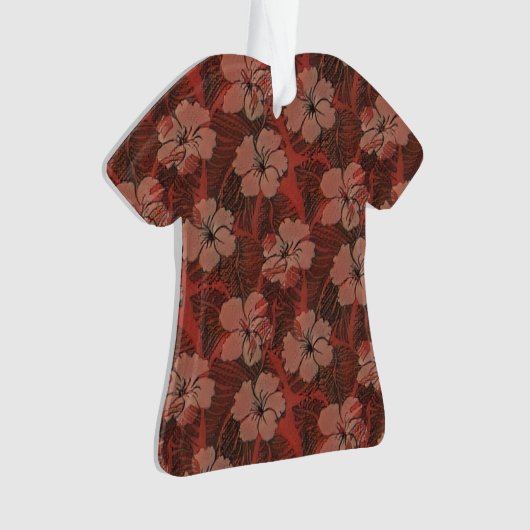  Hawaiian Hibiscus red Ornament (voorkant)