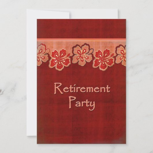 Hawaiian Hibiscus Retirement Kaart (Voorkant)