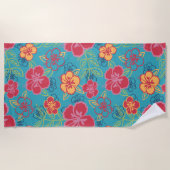 Hawaiian Hibiscus Strandlaken (Voorkant)