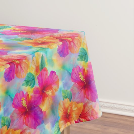 Hawaiian Hibiscus Tropical Floral Tafelkleed (Voorbeeld)