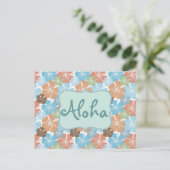 Hawaiian Hibiscus Tropical Flowers Briefkaart (Staand voorkant)