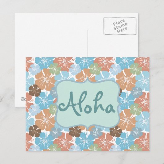 Hawaiian Hibiscus Tropical Flowers Briefkaart (Voorkant / Achterkant)