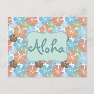 Hawaiian Hibiscus Tropical Flowers Briefkaart