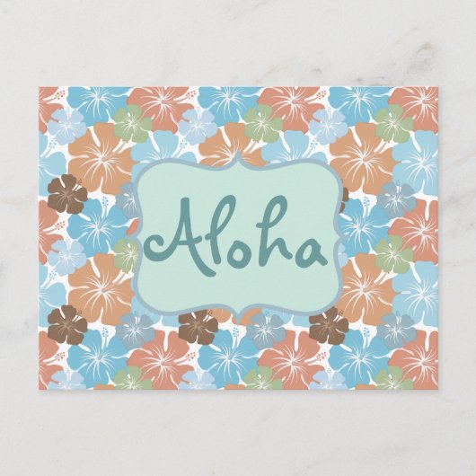 Hawaiian Hibiscus Tropical Flowers Briefkaart (Voorkant)