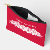 Hawaiian Hibiscus Tropical Flowers Cherry Red Etui (Open)