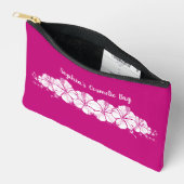 Hawaiian Hibiscus Tropical Flowers Pink Etui (Open)