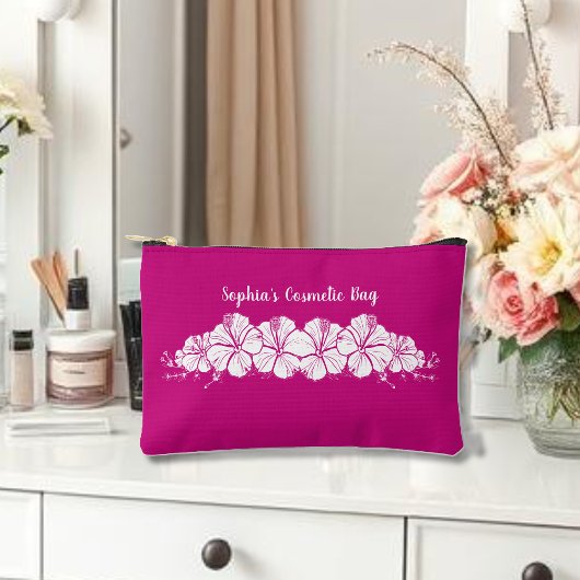 Hawaiian Hibiscus Tropical Flowers Pink Etui