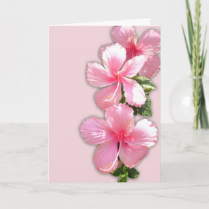 Hawaiian Hibiscus Valentijnsdag Kaart