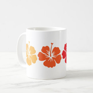 Hawaiian Hibiscus-ventilator in  retrokleuren Koffiemok