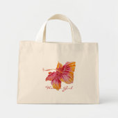 Hawaiian Hibiscus | Weddenschap Bloemenmeisje Tiny Mini Tote Bag (Voorkant)
