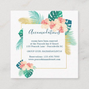 Hawaiian Hibiscus Wedding Accommodatie Kaarten