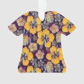 Hawaiian Hibiscus yellow Ornament (voorkant)