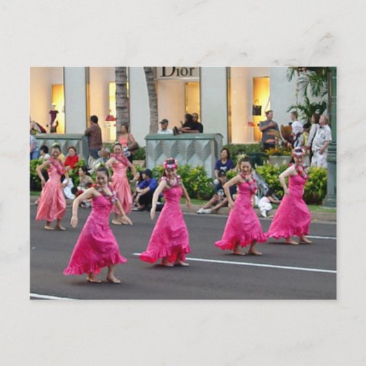 Hawaiian Holiday Parade Briefkaart (Voorkant)