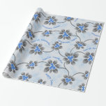 Hawaiian Holly Hanukkah Blue Floral Cadeaupapier<br><div class="desc">Hau'oli Hanukaha is Hawai'ian voor Happy Hanukkah! Deze illustratie laat een tropische interpretatie zien van heilig in Hanukkah-kleuren en subtiele gradiënten. De letters zijn vol met sneeuw voor een extra verrassing. Dit ontwerp is beschikbaar op een verscheidenheid van producten voor thuis en kleding voor het hele gezin.</div>