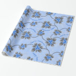 Hawaiian Holly Hanukkah Blue Floral Cadeaupapier<br><div class="desc">Hau'oli Hanukaha is Hawai'ian voor Happy Hanukkah! Deze illustratie laat een tropische interpretatie zien van heilig in Hanukkah-kleuren en subtiele gradiënten. De letters zijn vol met sneeuw voor een extra verrassing. Dit ontwerp is beschikbaar op een verscheidenheid van producten voor thuis en kleding voor het hele gezin.</div>