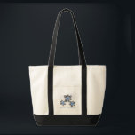 Hawaiian Holly Hanukkah Blue Floral Tote Bag<br><div class="desc">Hau'oli Hanukaha is Hawai'ian voor Happy Hanukkah! Deze illustratie laat een tropische interpretatie zien van heilig in Hanukkah-kleuren en subtiele gradiënten. De letters zijn vol met sneeuw voor een extra verrassing. Dit ontwerp is beschikbaar op een verscheidenheid van producten voor thuis en kleding voor het hele gezin.</div>