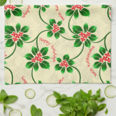 Hawaiian Holly Mele Kalikimaka Kerstrood Theedoek (Gevouwen)