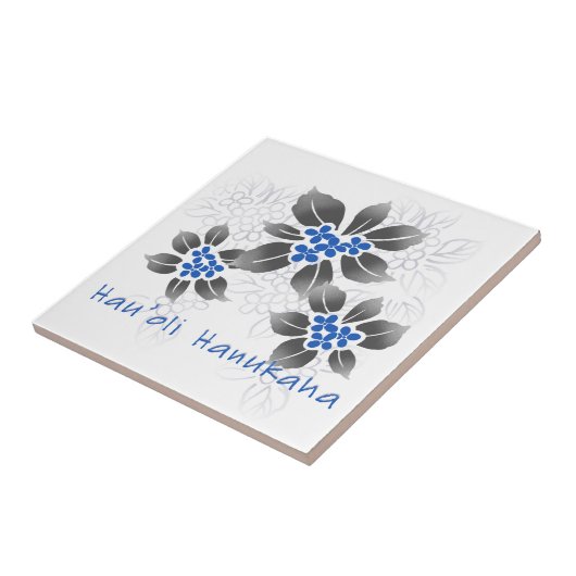 Hawaiian Holly Tile Trivets Tegeltje (Zijkant)