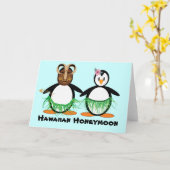 Hawaiian Honeymoon Kaart (Gele Bloem)