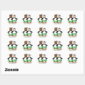 Hawaiian Honeymoon Ronde Sticker (Vel)