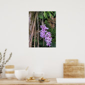 Hawaiian Honohono Orchids Poster (Keuken)