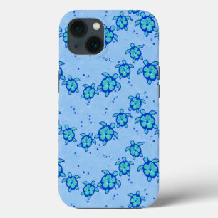 Hawaiian Honu Hibiscus Zee Turtles Case-Mate iPhone Case