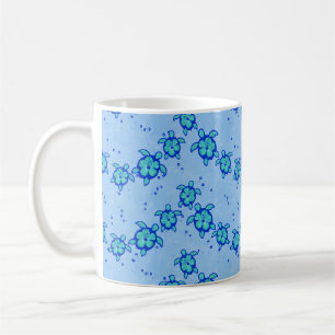 Hawaiian Honu Hibiscus Zee Turtles Koffiemok