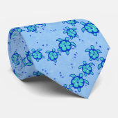 Hawaiian Honu Hibiscus Zee Turtles Stropdas (Opgerold)