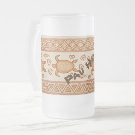 Hawaiian Honu in Fish Tribal Pau Hana! Mok bier (Voorkant links)