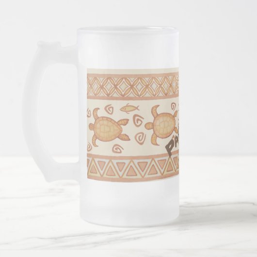 Hawaiian Honu in Fish Tribal Pau Hana! Mok bier (Links)