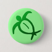 Hawaiian Honu Petroglyph - Button (Voorkant)