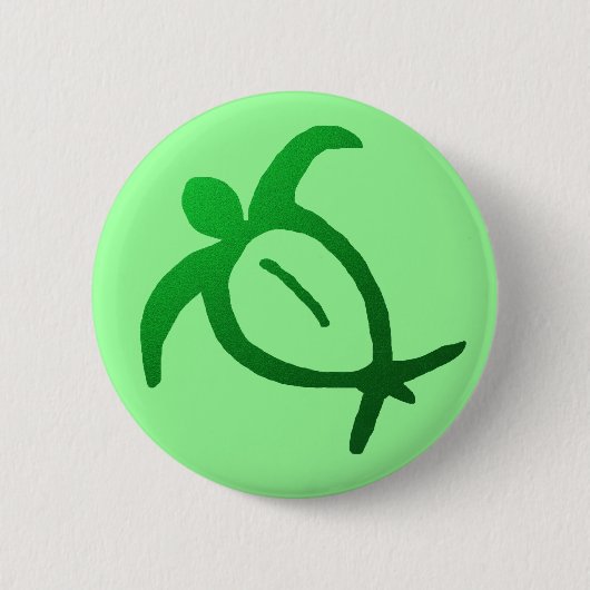 Hawaiian Honu Petroglyph - Button (Voorkant)