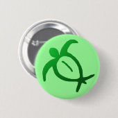 Hawaiian Honu Petroglyph - Button (Voorkant /achterkant)