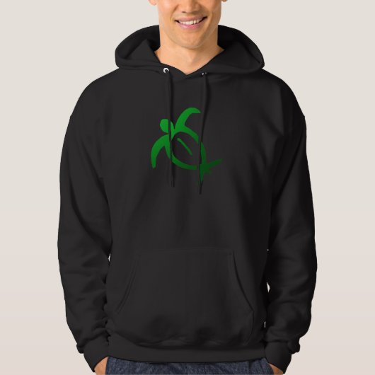 Hawaiian Honu Petroglyph - Hoodie (Voorkant)