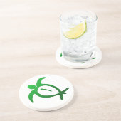 Hawaiian Honu Petroglyph Onderzetter (Zijkant)