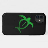 Hawaiian Honu Petroglyph op zwart - iPhone 5 Hoesj Case-Mate iPhone Case (Achterkant (horizontaal))