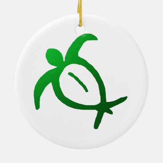 Hawaiian Honu Petroglyph - Ornament (Achterkant)