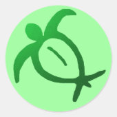 Hawaiian Honu Petroglyph - Sticker (Voorkant)