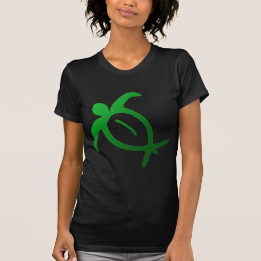 Hawaiian Honu Petroglyph - T-Shirt (Voorkant)