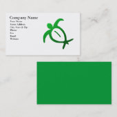 Hawaiian Honu Petroglyph Visitekaartje (Voorkant / Achterkant)