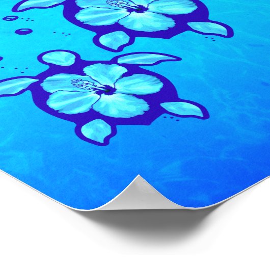 Hawaiian Honu Poster (Hoek)