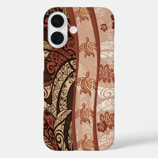 Hawaiian Honu Tapa Fusion Telefoonhoes Case-Mate iPhone Case (Achterkant)
