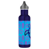 Hawaiian Honu Turtle en Hibiscus Waterfles (Links)