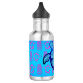Hawaiian Honu Turtle en Hibiscus Waterfles (Links)