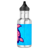 Hawaiian Honu Turtle en Hibiscus Waterfles (Rechts)