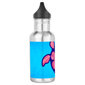 Hawaiian Honu Turtle en Hibiscus Waterfles (Links)